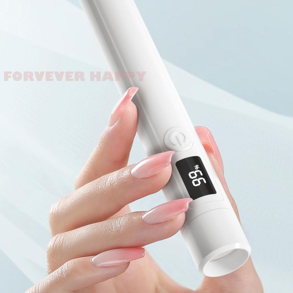 Đèn móng tay UV cầm tay Máy sấy móng tay không đau di động có đầu silicon cho Gel Nail Art Flash Chữa đèn