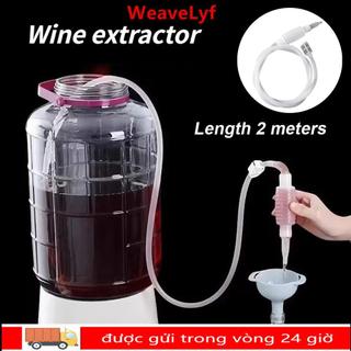 WEAVELYF 1 Cái Ống Siphon Pha, Máy Hút Rượu Nhựa 2M, Dụng Cụ Làm Rượu Bền DIY Thanh Dụng Cụ Gia Đình Máy Lọc Rượu Ống Cung Cấp Nhà Bếp