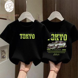 COD✅ (Hồ Chí Minh)DREAMY BABY Áo thun bé trai bé gái Tết 2026 NEW , áo in nhân Xe hơi Mát mẻ, cho bé trẻ em#1