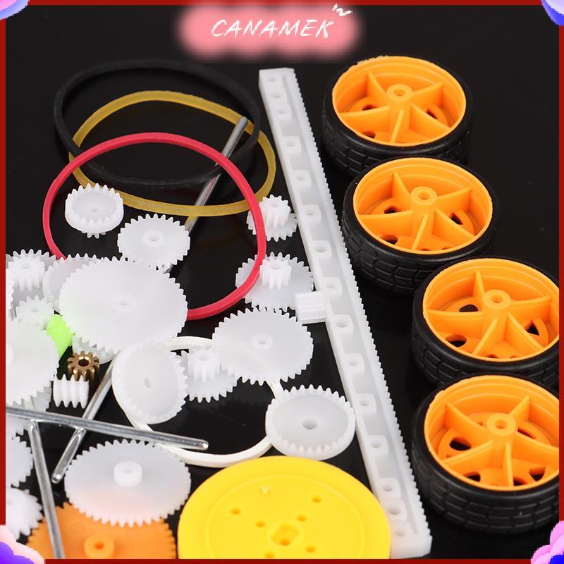 CANAMEK 78 Chiếc Hộp Số Đồ Chơi robot Động Cơ Nhựa Bánh Răng DIY Mô Hình Phụ Kiện CSF
