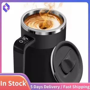 Máy Khuấy Tự Động Cho Cốc Cà Phê 13.5 Oz Cốc Tự Làm Có Nắp Hiển Thị Nhiệt Độ Cho Cà Phê, Sữa Đồ Uống Khác