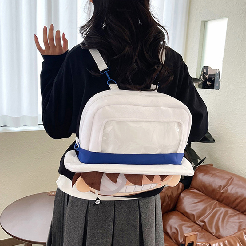 SQ11 Thám Tử Lừng Danh Conan Túi Đeo Vai Hoạt Hình Anime Túi Đeo Ngang Thời Trang Dung Tích Lớn Ba Lô Đa Năng