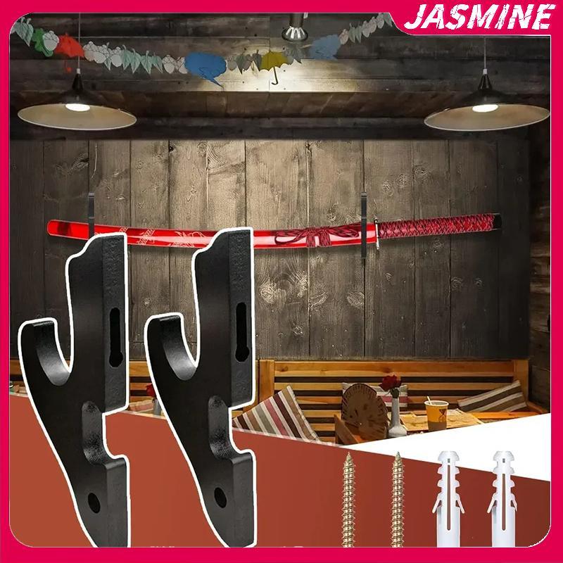 JASMINE Treo Tường Gỗ Thanh Kiếm Đứng Móc Treo Có Thể Điều Chỉnh Màn Hình Ra Cosplay Đũa Phép Thanh Kiếm Cho Samurai Ra JASMINE