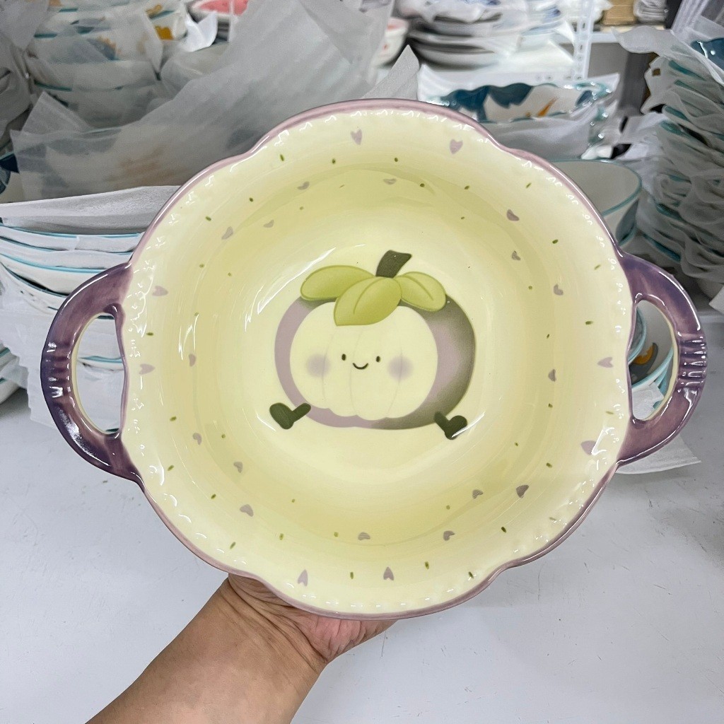 Bán lẻ Bát đĩa sứ MĂNG CỤT đáng yêu cutee