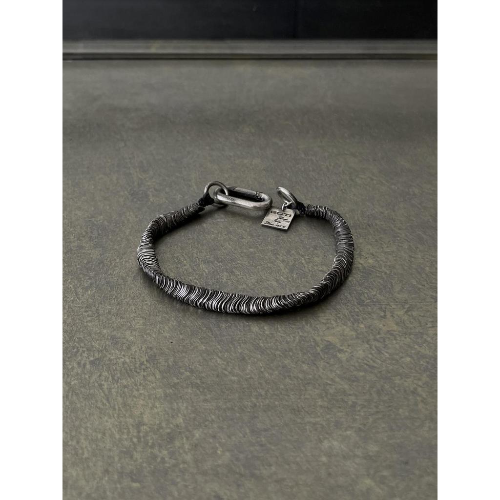 Vintage Dark Gothic Vòng Tay Handmade Phong Cách Công Nghiệp Nặng