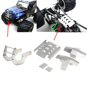 Kim Loại Trước Và Khung Xe Giáp Trục Bảo Vệ Cho LOSI LMT 4WD Trục Chắc Chắn Monster Truck RC Xe Nâng Cấp Phần Phụ Kiện