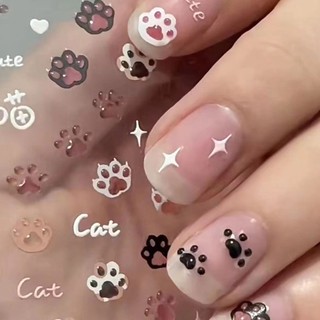 Miếng dán móng tay nổi thạch 3D màu, keo dán móng, miếng dán móng, 26.3.1
