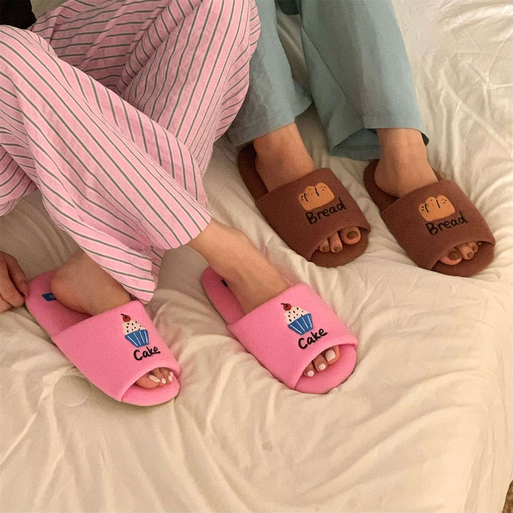 XIXITIAO Dép Cotton Phong Cách Nhật Bản Vải Nhà Bốn Mùa Nam Nữ Tắt Tiếng Xuân Thu Phong Cách Mới