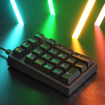 Bàn phím số Bàn phím đa chức năng Có dây Đèn nền RGB Trục xanh Bàn phím số cơ Bàn phím Ngân hàng Bàn phím