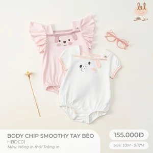 BODY VẢI SỢI TRE TAY BÈO [ SIÊU MỀM, MÁT, MỊN CO DÃN VÀ THẤM HÚT TỐT] SZ 1/3-9/12M (HBDC01)