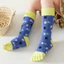 Tất bắp chân trẻ em Tất năm ngón mùa xuân thu Cotton hoạt hình Tất thể thao M-L PVG0