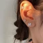 Bông Tai Hình Học Khối Đường từ Bạc S925 Dát Zircon - Phù Hợp Cho Phụ Nữ