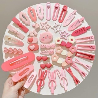Bộ 21 Kẹp Tóc Mèo Hello Kitty Dễ Thương Dành Cho Bé Gái - Combo Vỉ 50 Kẹp Phong Cách Hàn Quốc  🎀