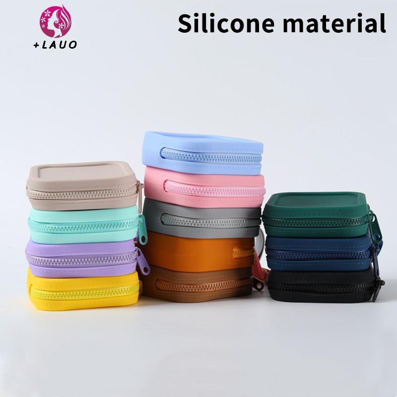 Springevenstar Vuông Silicone Lipsti Túi Bảo Quản Mỹ Phẩm Dung Tích Lớn Du Lịch Trang Điểm Giá Đỡ Di Động Mỹ Phẩm Chống Thấm Nước Tổ Chức Springevenstar