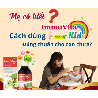 IMMUVITA KIDS – Siro Ăn Ngon Tăng Đề Kháng Cho Bé, Bổ Sung 20 Vitamin & Khoáng Chất
