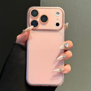 Phim Bảo Vệ Ống Kính Siêu Mỏng Màu Cam Mờ Trong Suốt Silicon Mềm Ốp Lưng Điện Thoại iPhone 17Promax 17Pro 13 14 15 16 Pro Max Chống Sốc Nam Nữ Vỏ Di Động