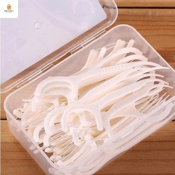Combo 12 Hộp 600 Chiếc Tăm Chỉ Nha Khoa Xỉa Răng, Vệ Sinh Sạch Sẽ Kẽ Răng Chân Nướu Chăm Sóc Răng Miệng