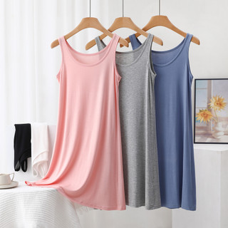 Đầm ngủ chữ A modal sling dành cho người plus size - Thiết kế bên trong mỏng nhẹ