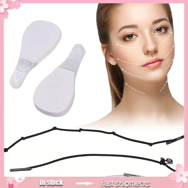 YOI 40 Bộ Băng Nâng Mặt Tức Thì Cổ Chữ V Hình Miếng Dán Chống Nhăn Dụng Cụ