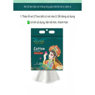 Khăn Khô Đa Năng Bịch 600g Dạng Rút,Khăn Tẩy Trang,Rửa Mặt Chất Mềm Mịn Dày Dặn