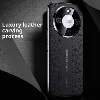 Ốp điện thoại khắc da 3D cho Honor X9D X9C X9B 5G Magic 8 7 6 Pro X70 X60 X50 Pro Da trơn cao cấp cứng chống rơi Vỏ bảo vệ mạ điện thời trang