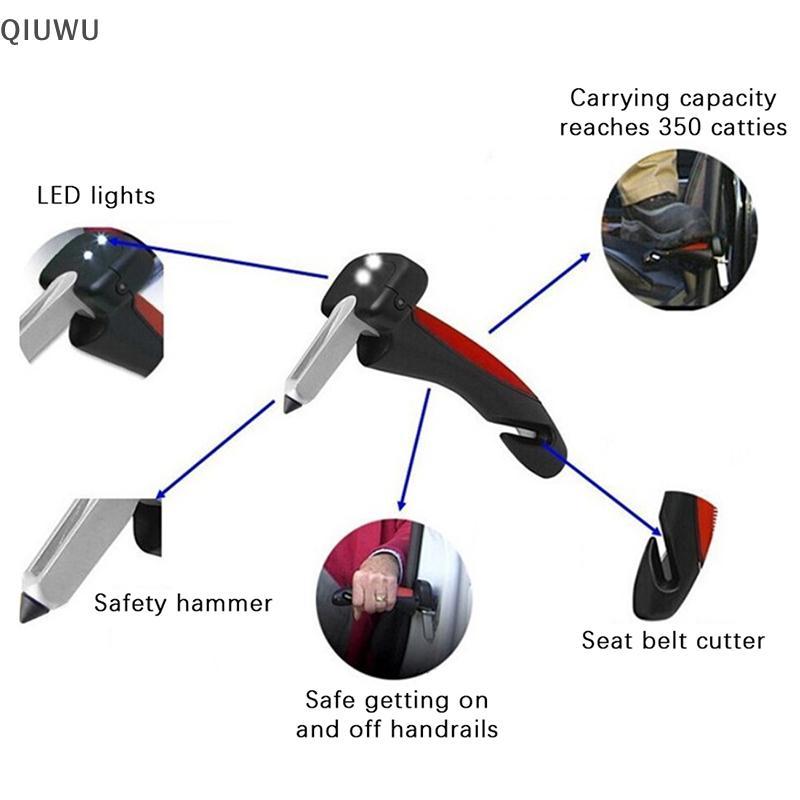 QIUWU Tay cầm hỗ trợ ô tô mới Tay cầm hỗ trợ cửa an toàn đa chức năng.