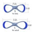 DARON Forearm Fulcrum Fin, Mái chèo bơi thiết kế khuỷu tay cao hình dạng tiện dụng, Hiệu chỉnh thực hành cấp chuyên nghiệp Giảng dạy Phụ trợ Huấn luyện bơi Mái chèo thực hành tự do