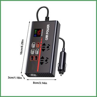 Biến tần ô tô Bộ chuyển đổi hiệu quả cao để sạc nhanh tự động USB 12V hoặc 24V DC sang 110V hoặc 220V AC Power caudeyvn