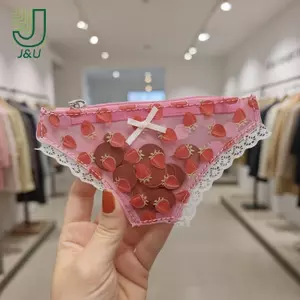 Ví đựng tiền xu ren dễ thương Túi lưu trữ Mini hình quần lót PVC có dây kéo Túi trang điểm dâu tây Quà tặng tiệc tuyệt vời Quà tặng sinh nhật