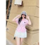 Áo sơ mi nữ rút dây in chú bò ngơ ngơ SM099 BO43