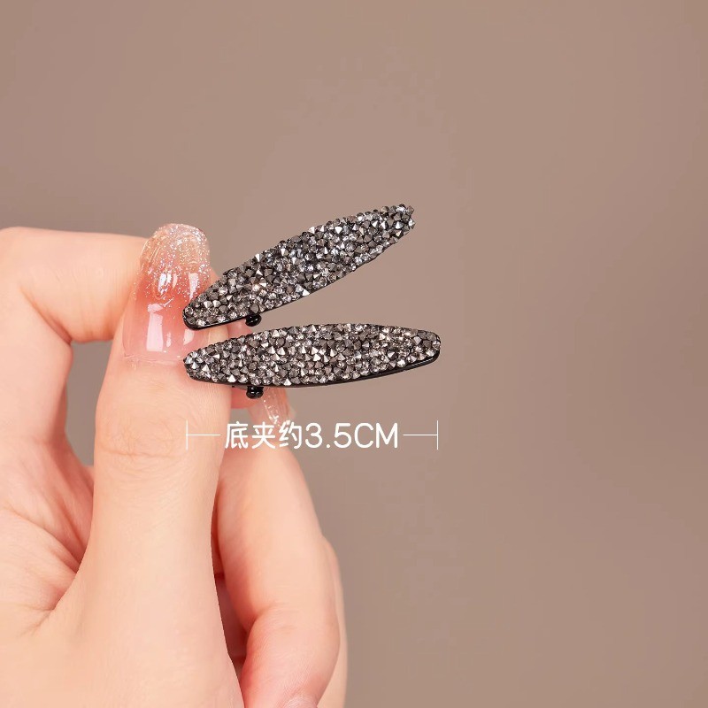 MAUROPOLI Phiên Bản Hàn Quốc Đầu Trước Nhỏ Gãy Tóc Mini Kim Cương Giả Bên Kẹp Mỏ Vịt Kẹp Phong Cách Mới Cao Cấp Cảm Giác Nổ Kẹp Tóc