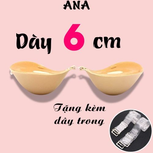 Áo dán nâng ngực, áo ngực dán dày 6cm tạo khe quyến rủ Yuki Store P4133