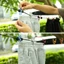 Dây phơi GIL, với 12 Kẹp Dây phơi quần áo có thể thu vào chống trượt, Giá treo di động 1,8M có thể gập lại Du lịch