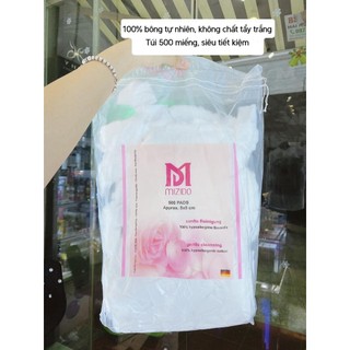 [Chính hãng] Bông Tẩy Trang MIZIDO 500 Miếng Bông Cotton Heri Skin Nội dung 2