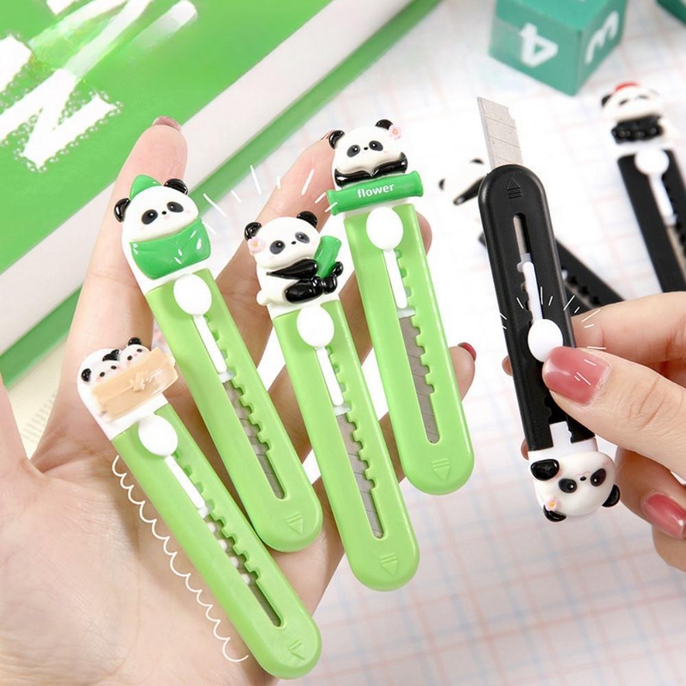 Dao bỏ túi gấu trúc Kawaii | Dụng cụ cắt có thể thu vào an toàn để sử dụng hàng ngày