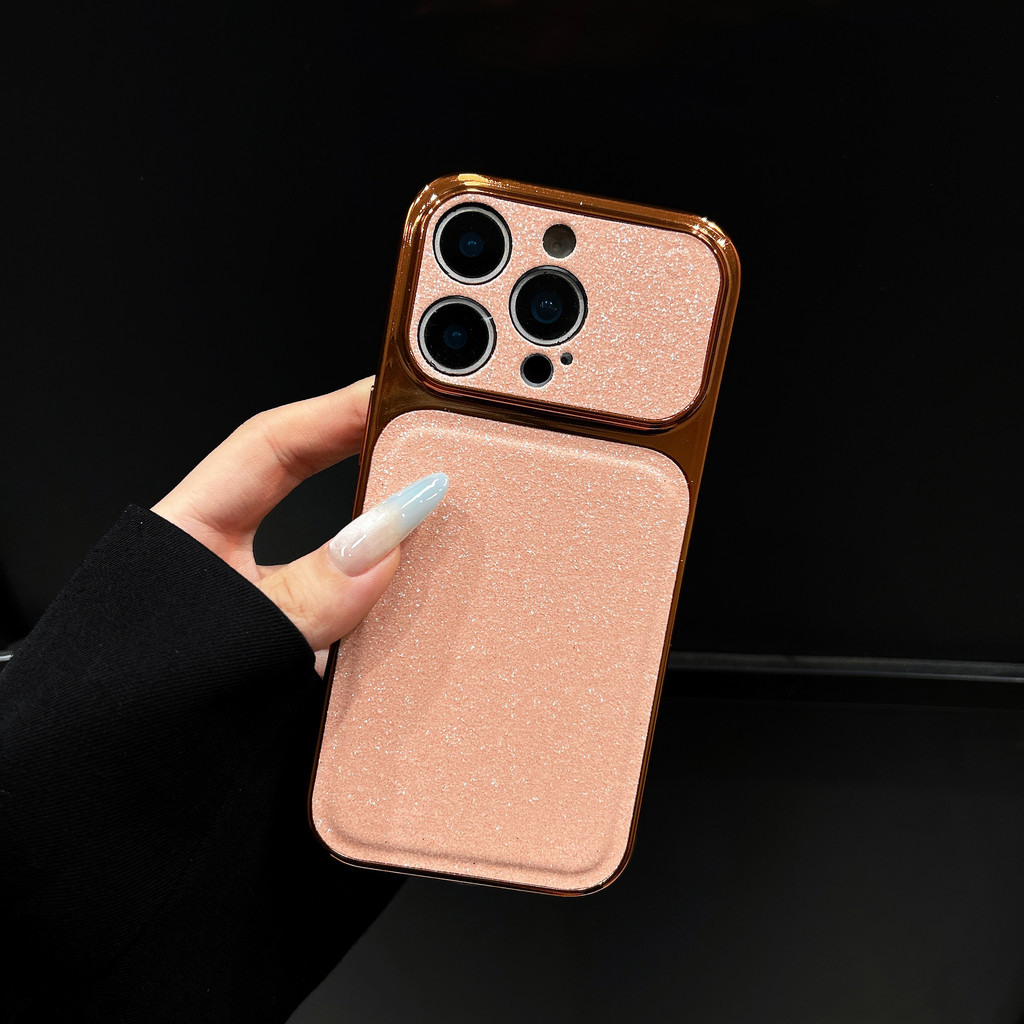 Ốp điện thoại mạ điện dạng bột lấp lánh cho IPhone 17 Pro Max 17Air 16 15 14 13 Vỏ bảo vệ chống sốc