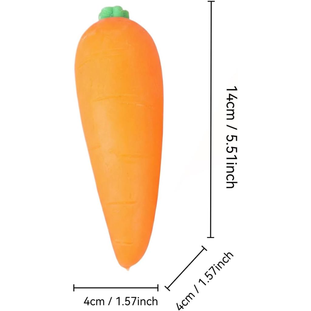 Quả bóng căng thẳng Squishy cà rốt khổng lồ, Quả mực Jumbo 5,5 inch Siêu mực và có thể đúc được Tăng chậm Thư giãn Cảm giác căng thẳng để giảm lo âu