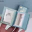 QIUWU 1 Hộp đựng nhẫn hình sách bằng da PU có lớp lót vải da lộn Nắp lật sáng tạo Hộp đựng nhẫn từ tính Hộp quà tặng trang sức Accessorie.