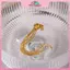 MYPANDA - Kẹp Tai và Dây Chuyền Thép Không Rỉ Màu Vàng Dáng Dài Thả cho Nữ
