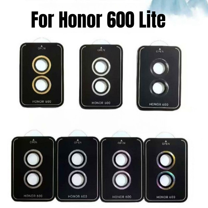 Dành Cho Honor 600 Lite Siêu HD Hợp Kim Nhôm Ống Kính Máy Ảnh Kính Cường Lực Phim Cho Honor 600Lite 600 Điện Thoại Mặt Sau Ống Kính Vòng Bảo Vệ
