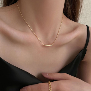 Vòng cổ thép không gỉ thiết kế Hàn Quốc mặt cười cong, tối giản, phù hợp phụ nữ thời trang