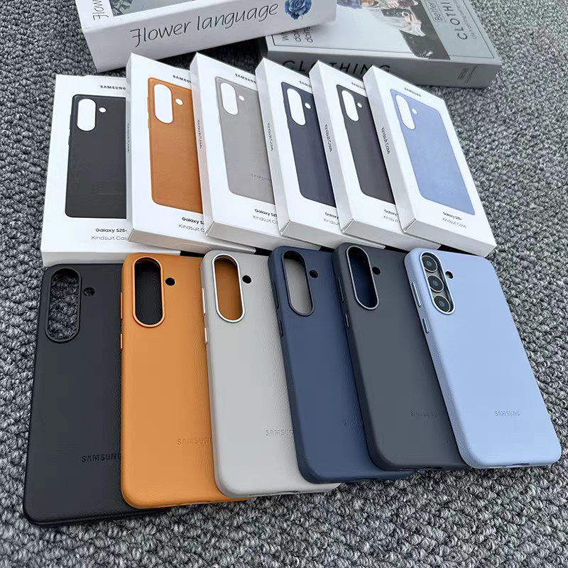 Dành Cho Da Chính Hãng Ốp lưng Samsung S25 Ultra S25Edge Plus Slim Matte Chống Sốc Ốp Lưng Cho Galaxy S25 + S25 Vỏ