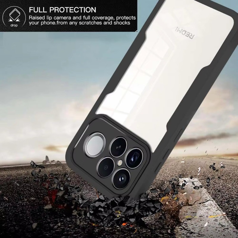 Tương thích cho Redmi K90 Pro Max Redmi K90 Cover 360 độ Vỏ bọc toàn bộ hai mặt Protetcion Vỏ điện thoại mỏng Acrylic mềm