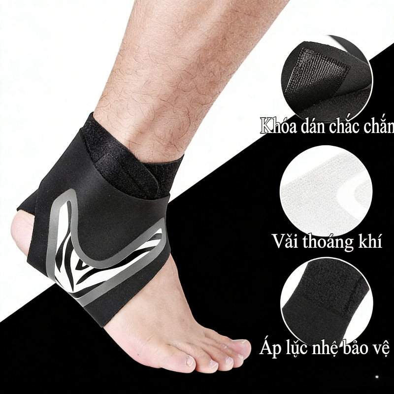 Băng Quấn Cổ Chân,Đai Hỗ Trợ Mắt Cá Chân Tập Gym, Thể Thao, Đạp Xe, Chạy Bộ,mỏng nhẹ thoáng khí