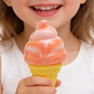 NeeDoh Nice Cream Cone Squeeze Toy Ice Cream Sensory Squishy Fidget Antistress Toy