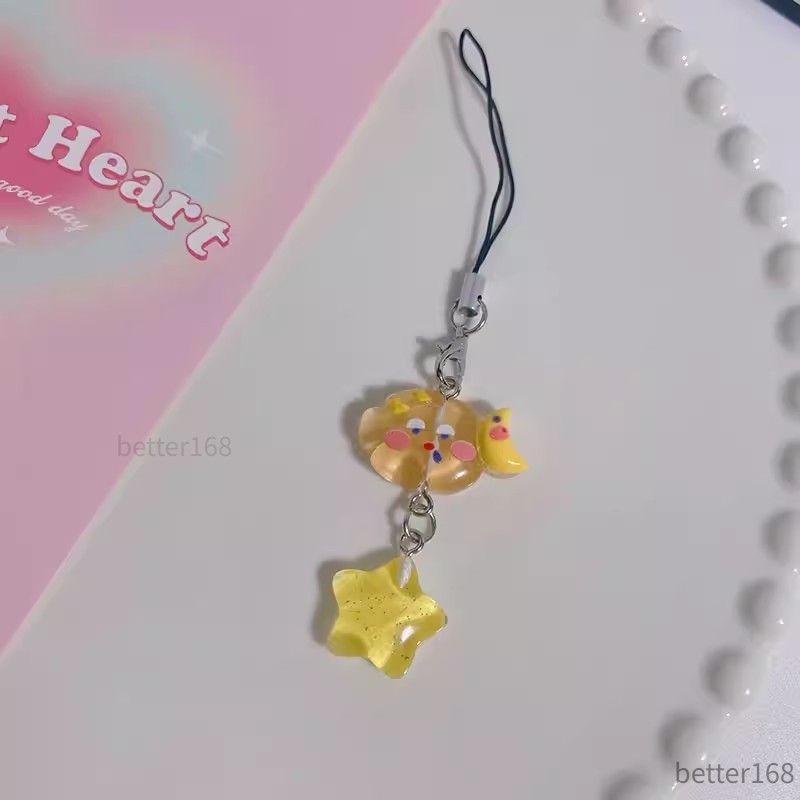 Dây đeo điện Thoại Biểu Cảm Dễ Thương Sao Mây Phụ Kiện Treo Túi Xách Cặp Học ô Dù
