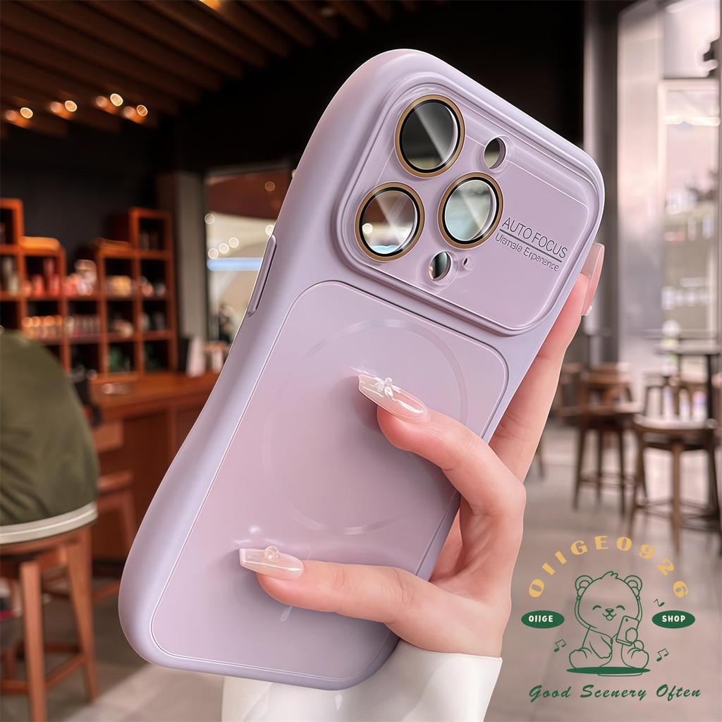 【 Ốp lưng iPhone17 】 Vỏ điện thoại từ tính mờ AG chất lỏng chống rơi iphone17 Pro Max 16 15 14 13 12 cho vỏ iPhone Vỏ mềm silicon TPU chống sốc