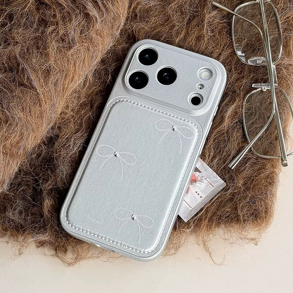 Ốp điện thoại da mạ bóng thép 3D cho iPhone 17 Pro Max 16 15 14 13 Vỏ bảo vệ chống sốc