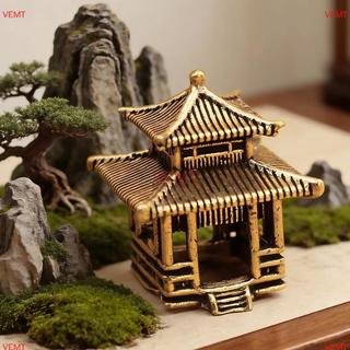 [VG] Đồng thau Trung Quốc Xây dựng thị trấn cổ Các bức tượng nhỏ Kiến trúc lịch sử Trang trí nội thất Để bàn sưu tập Quà tặng cao cấp cho tân gia MỚI