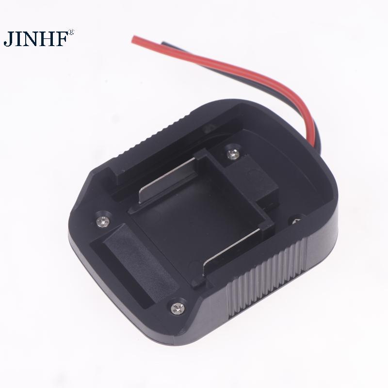 JINHF Cho Makita 21V 18V Li-ion Pin DIY Pin Cáp Kết Nối Đầu Ra Bộ Chuyển Đổi BL1830 BL1840 BL1850 Cho Máy Khoan Điện HOT
